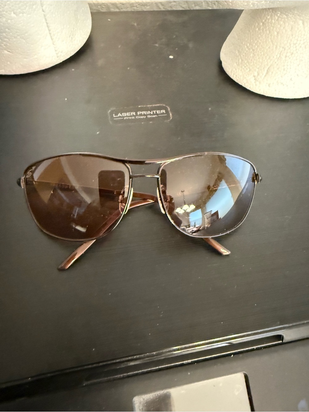 Serengeti lazio metal sunglasses with amber glass lens